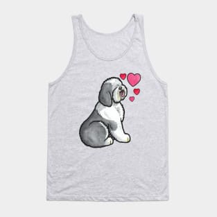 Old English Sheepdog love Tank Top